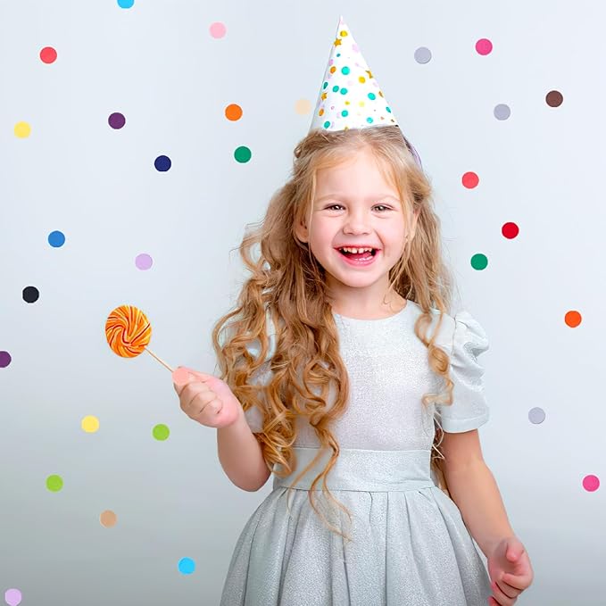 Koogel 1 Inch Round Tissue Paper, Table Confetti Dots Multicolor Circles 20 Assorted Colors for Arts Greeting Cards Scrapbooking DIY 2400 PCS