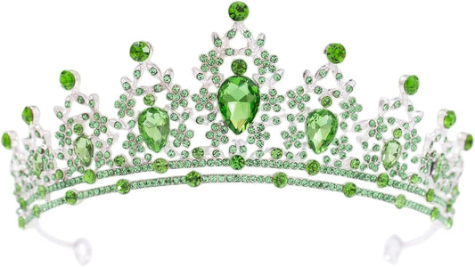 FORSEVEN Crystal Tiaras for Women, Wedding Tiaras and Crowns for Women Tiaras for Birthday Party Princess Crown Hair Accessories Bride Rhinestone Halloween Decorations Headband