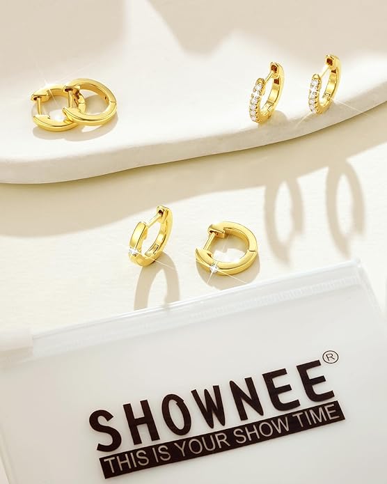 Tassel Chain Small Gold Hoop Dangle Earring For Women Huggie Earring Heart Star CZ 14K Gold Plated Fashion Jewelry Friendship Gift