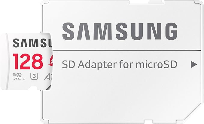 Samsung PRO Plus Sonic The Hedgehog + Adapter, 128GB microSDXC, Up-to 180MB/s, Full HD & 4K UHD, UHS-I, C10, U3, V30, A2, for Nintendo-Switch, Steam Deck, GoPRO, DJI Drone, Tablets (MB-MD128SA/LC1)