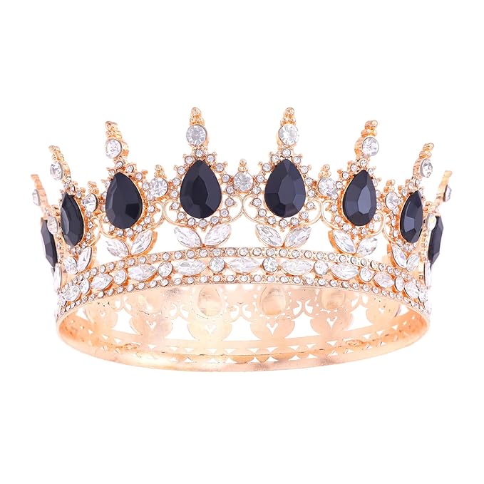Queen Crown for Women Crystal Tiara for Girl Rhinestone Wedding Headband for Bride Hair Accessories for Costume Birthday Party Prom Gifts