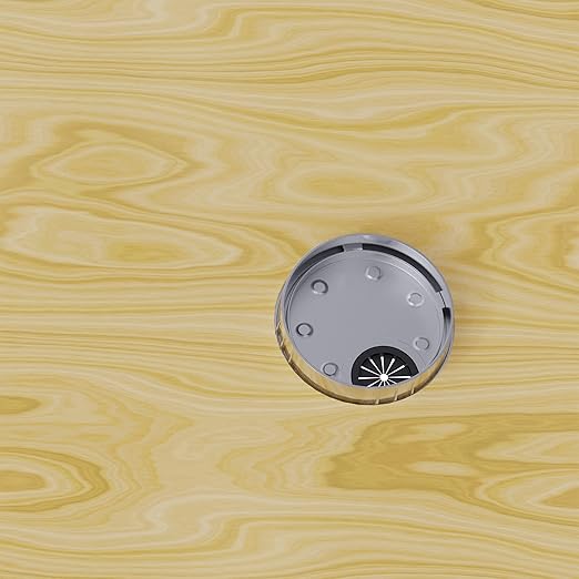 Desk Grommet 2-1/8 Inch 53mm, Zinc Alloy Computer Desk Wire Hole Cover, Office Desktop Cord Cable Hole Metal Ring, Bright Silver