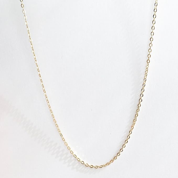 10PCHN 10pcs 17.5inch 16K Gold Plated Finished Cable Chain Necklace Bulk Discount Jewelry Supply