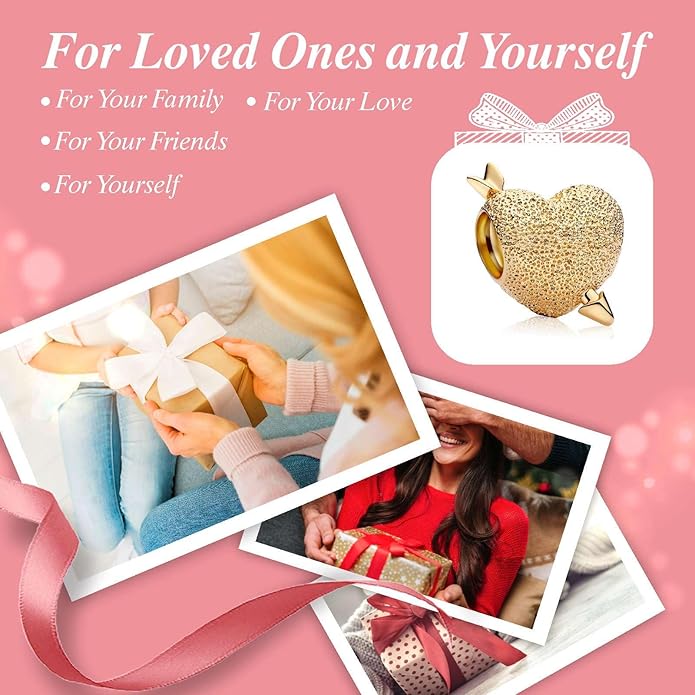 Family Mom Heart Charms 925 Sterling Silver Bead for Bracelets and Necklaces For Women Jewelry Present
