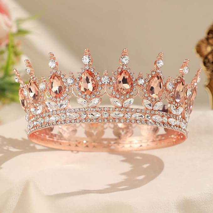 Queen Crown for Women Crystal Tiara for Girl Rhinestone Wedding Headband for Bride Hair Accessories for Costume Birthday Party Prom Gifts