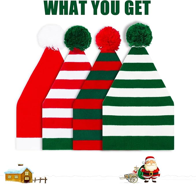 Christmas Light Up Beanie Funny Warm Winter Hats, for Adults Women Men Teens