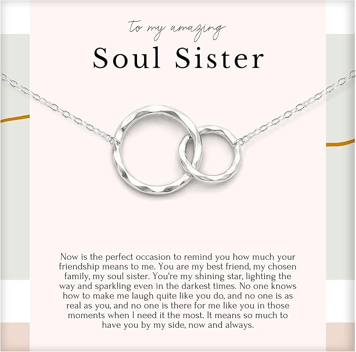 HOPE LOVE SHINE Best Friend Gift for Women - Meaningful BFF Friendship Necklace, Jewelry 16+2", 14k Gold Plated Sterling Silver