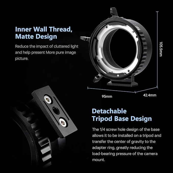 VILTROX PL-GFX Lens Adapter, Lens Converter Ring Camera Lens Mount Adapter Ring Compatible with PL Lens to Fuji G Mount GFX Cameras Fuji GFX100S,GFX100,GFX50R,GFX50S,GFX50S II/PL-GFX Pro