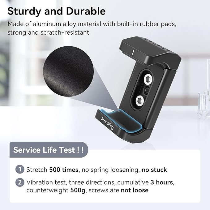 SmallRig Aluminum Power Bank Holder, Powerbank Mount Clamp Compatible with Width Range: 53 mm–84 mm (2.1–3.3 inches) and Thickness Range: 0 mm–18 mm (0–0.7 inch) Power Banks - BUB2336