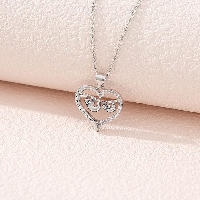 Animal Necklace Cat/Fox/Otter/Sloth/Cow/Highland Cow/Koala Necklace Cute Animal Jewelry Gifts for Women