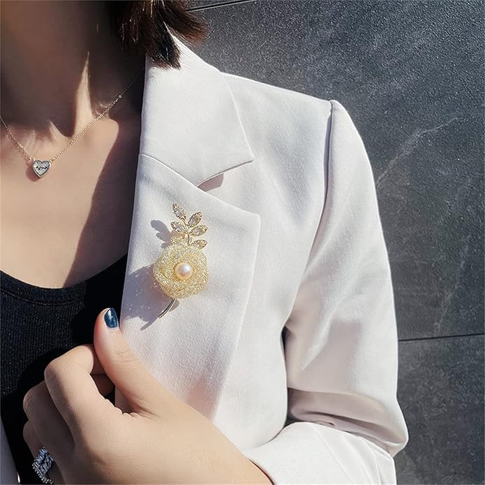 Brooch Pins For Women Fashion, Flower Brooches Jewelry For Women Floral Series Brooches And Pins Designer Lady's Costume