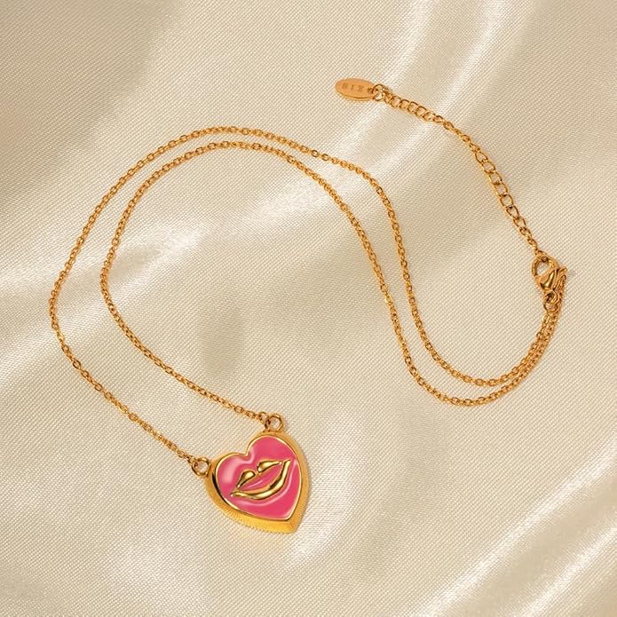 IBARA Women Gold Dianty Necklace Sun Crescent Moon Star Evil Eye Lock Lovely Heart Flower Butterfly Pearl Pendant Coin Necklaces 18K Gold CZ Diamond Filled Chain Boho Beach Simple Handmade Jewelry