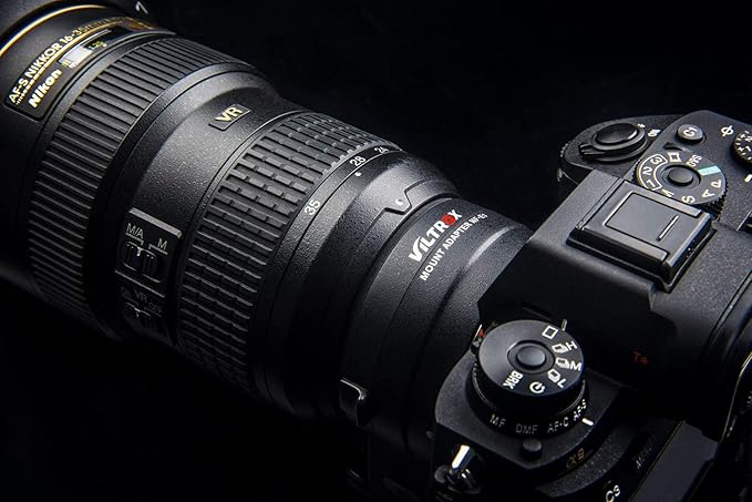 VILTROX NF-E1 Auto Focus AF Electronic Lens Mount Adapter with Aperture Control, EXIF Transmitting, VR for Nikon F Lens to Sony E Mount Camera A9 A7RIII A7RII A7III A7II A7 A7S A6500 A6300 A6400