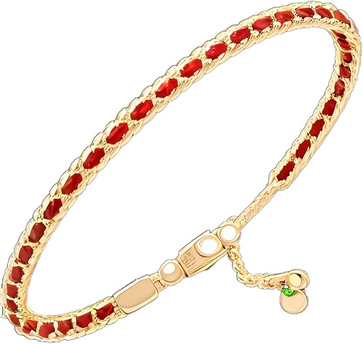 Solza Gold Plated Bracelet for Women – Adjustable Chain Bracelet, Stylish Fashion Jewelry, Non-Tarnish Charm and Rope Design, Elegant Everyday Accessory