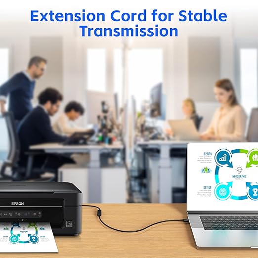7FT USB 3.0 Extender Cord (3 Pack) - A to Female, Compatible with Flash Drive, Hard Drive, Card Reader, Webcam, Printer, Keyboard, Mouse, Playstation, Xbox, VR Headset