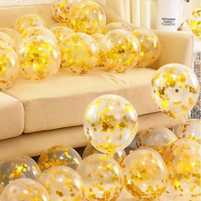 Gold Table Confetti 0.59 inch Metallic Foil Confetti for Wedding Birthday Party Confetti Decoration (2.12 oz /1 pack)