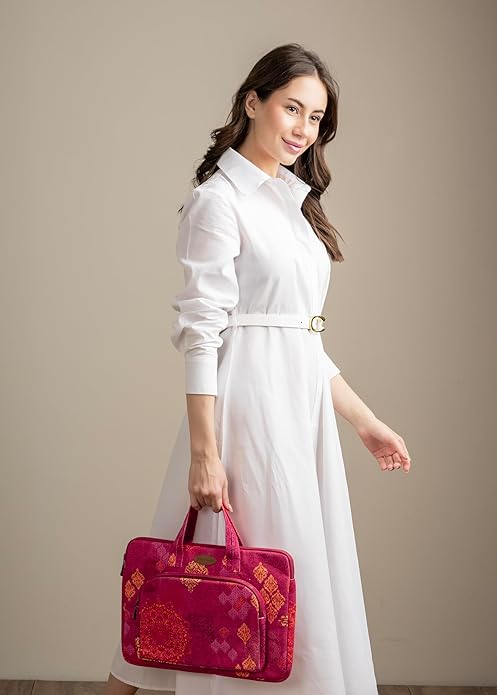 Maison d'Hermine Laptop bag with front pocket Stain and water repellent Cotton canvas