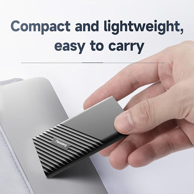 fanxiang 4TB External SSD Portable, Up to 2000MB/s, USB C External Solid State Drive External Hard Drive, USB 3.2 Gen2*2 Type-C SSD for iPhone 15/Pro/PC/Laptops/Creators/Gaming