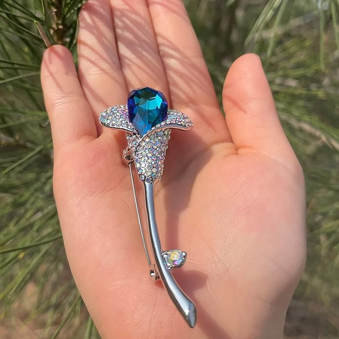 Brooch Pins For Women Fashion, Flower Brooches Jewelry For Women Floral Series Brooches And Pins Designer Lady's Costume