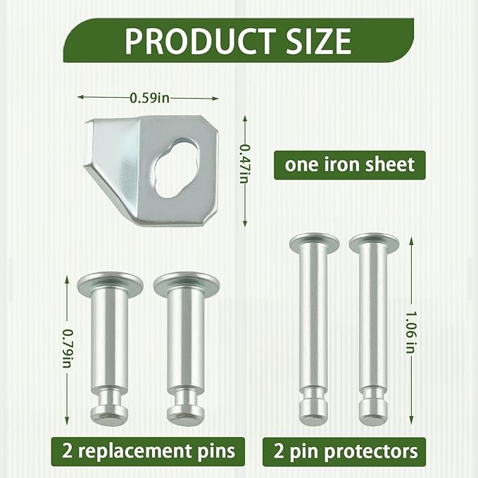 Screen Door Repair Kit, 5 Pcs Screen Door Closer Replacement Parts Compatible with Larson/Andersen/Emco Storm Door