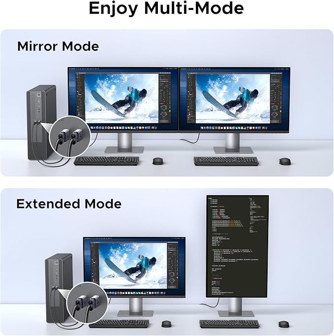 UGREEN 4K DisplayPort to HDMI 2-Pack Adapter Unidirectional Display Port 1.2 to HDMI 1.4 Male to Female Converter Aluminum Adapter Compatible with Desktop, Laptop, Monitor, HDTV, AMD, NVIDIA