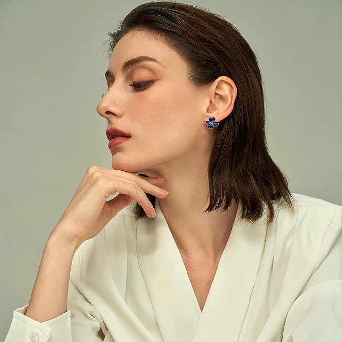 Clip on Earrings Women, 14K Gold Plated Earrings for Sensitive Ears, Fashion Women's Earrings Jewelry Birthday Gift for Wife Grandma Daughter Girls on Christmas Thanksgiving