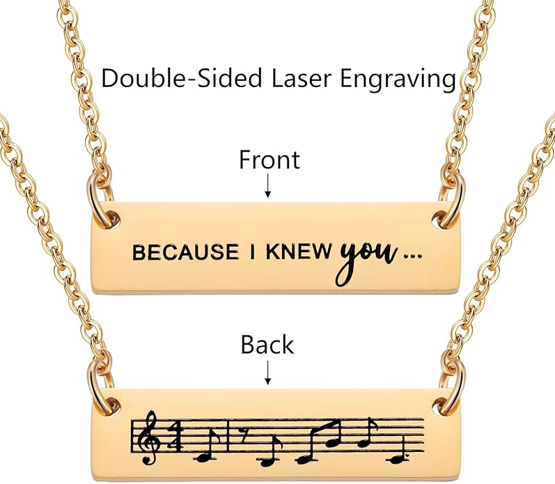 Ralukiia I Have Been Changed for Good Best Friend Necklace for 2, Wicked Friendship Jewelry, BFF Gift Set
