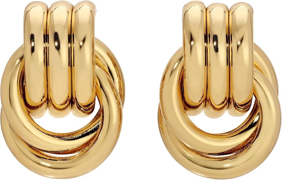 Heaven Mayhem Baby Knot Earrings – Modern Twisted Knot Design – Bold Everyday Jewelry