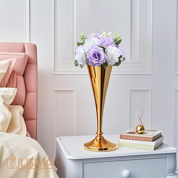 Artificial Lavender White Flower Ball - 4 Pcs Wedding Table Centerpiece Decorations for Flower Arrangements