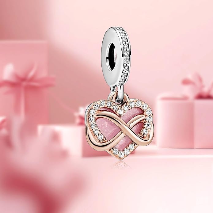 Family Mom Heart Charms 925 Sterling Silver Bead for Bracelets and Necklaces For Women Jewelry Present
