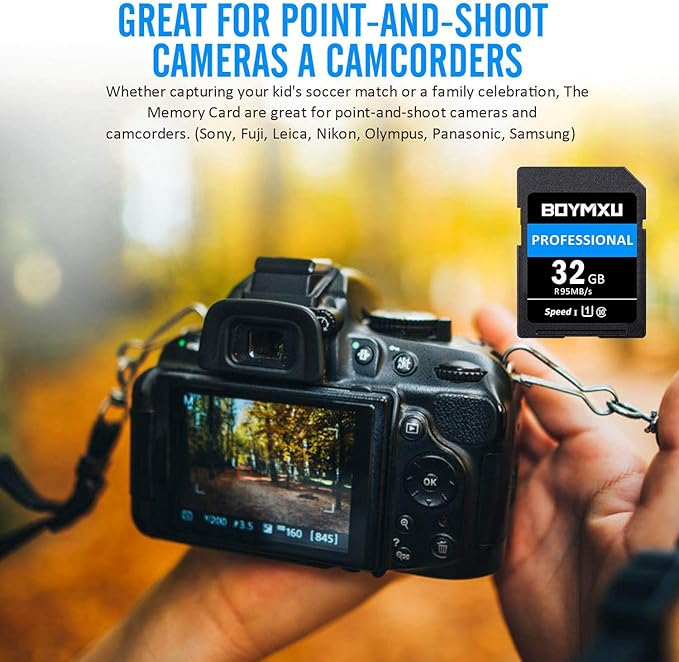 Professional 1000 x Class 10 UHS-I U3 Memory Card - 32GB, Compatible with Computers, Cameras and Camcorders, Up to 95MB/s Read Speed, Blue/Black