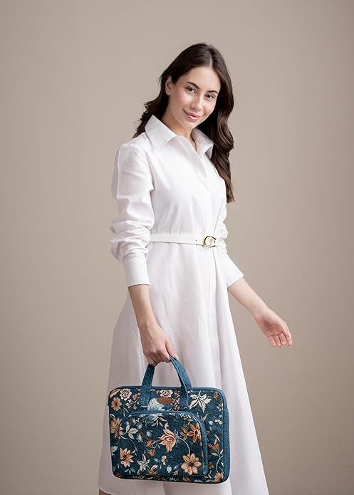 Maison d'Hermine Laptop bag with front pocket Stain and water repellent Cotton canvas