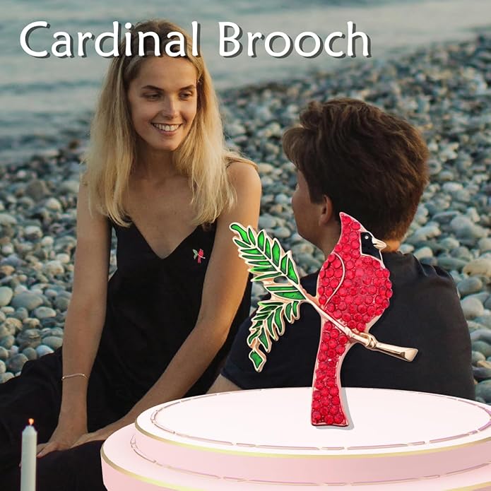 Bird Theme Brooch Pin Cute Bird Animal Brooches Accessories Christmas Birthday Gift for Women