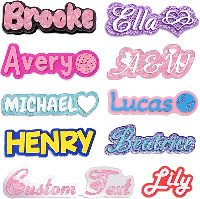 Custom Charms for Shoes Personalized Funny Acrylic Shoe Lace Charms with Photo and Text Personalized Shoe Decoration Party Gifts for Birthday Christmas Day