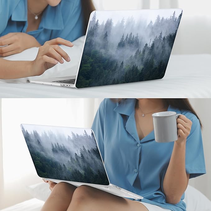 Mektron for MacBook Pro 16 inch Case A2141 Release 2019 2020, Soft-Touch Plastic Hard Case Cover 16-inch Pro Retina Display with Touch Bar fits Touch ID, Fir Forest