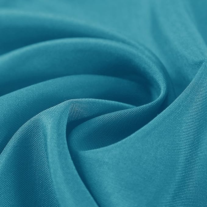 Cloth Napkins 17x17 inch Washable Polyester Dinner Napkins Soft Table Napkins for Wedding Party Dining Banquet(Caribbean Blue,100PCS)
