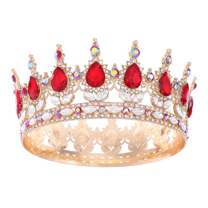 Queen Crown for Women Crystal Tiara for Girl Rhinestone Wedding Headband for Bride Hair Accessories for Costume Birthday Party Prom Gifts