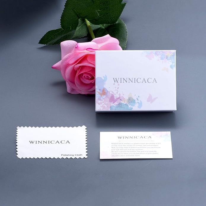 WINNICACA Bracelet for Women Opal Bracelet 925 Sterling Silver Opal Cuff Bangle Bracelets Inspirational Fine Jewelry Gifts for Women Her Wife Mom Daughter Anniversary Birthday Gifts Ideas