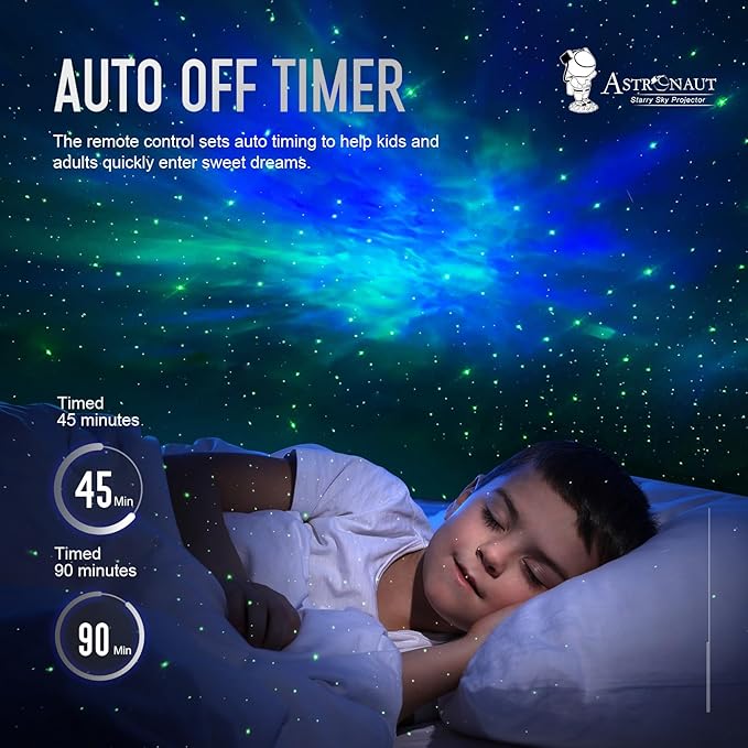 Astronaut Galaxy Projector Night Light - Star Projector Galaxy Light with Nebula Effects & Timer, Astronaut Space Starry Celling Lamp for Bedroom Kids Room, for Chrismas, Birthday, etc