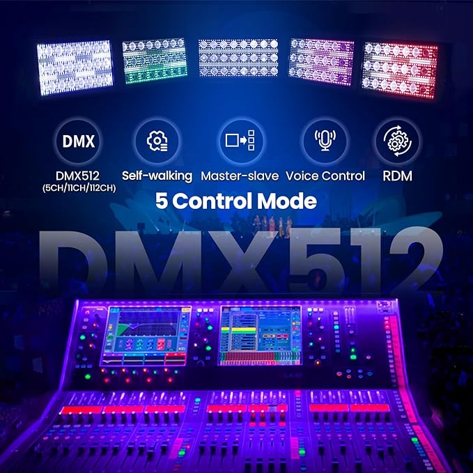 Betopper LF2405 300w Matrix Beam Strobe Effect Lights，Stage Lights Wash Strobe Light, Super Bright Large Flash Stage Lighting, DMX Dj Strobe Lights for Parties Club Disco Xmas etc（2）