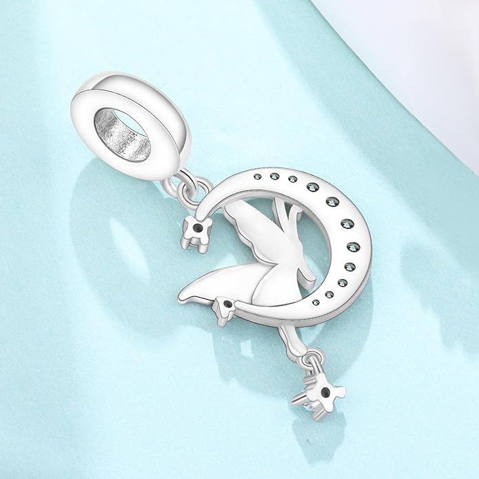 Cute Panda Animal 925 Sterling Silver Charms for Bracelets and Necklace Dangle Pendants Butterfly Elephant Dog Bead Jewelry Present for Women Family Friends
