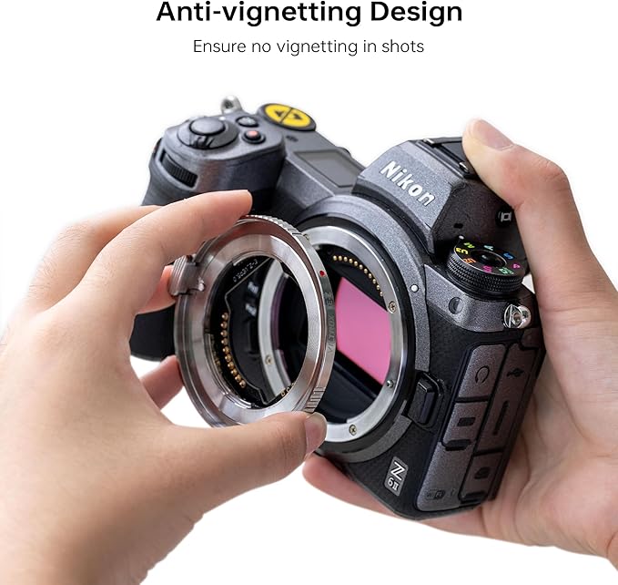 VILTROX E-Z Lens Adapter, E-Mount Lens to Z-Mount Camera Auto Focus Lens Adapter Compatible with Sony E-Mount Lens to Mirrorless Nikon Z-Mount Cameras Z5 Z50 Z6 Z6II Z7 Z7II Zfc