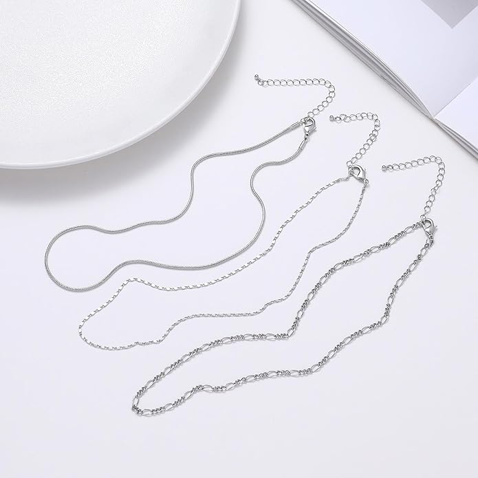 wgoud Gold Necklace for Women Waterproof,14K Real Gold Plated Herringbone Choker Necklace for Women Trendy, Dainty Gold Chain Necklaces Stack,Simple Layered Gold Necklaces for Women Jewelry Gifts