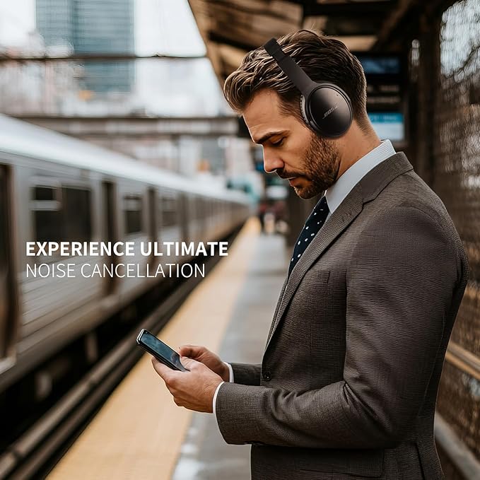 Ear Pads for Bose QC35: Durable Comfortable Noise Cancellation Replacement Cushion Earpads for Bose Quitecomfort 35 QC35 QC35 ii Headphones with Good Audio Quality