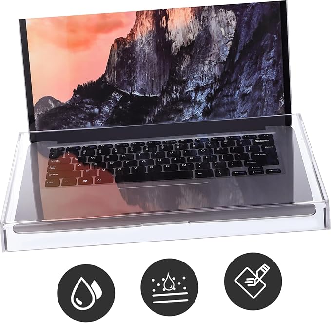 Transparent Acrylic Keyboard Cover - Waterproof and Dustproof Protector for Laptop and Desktop Keyboards Versatile Accessory