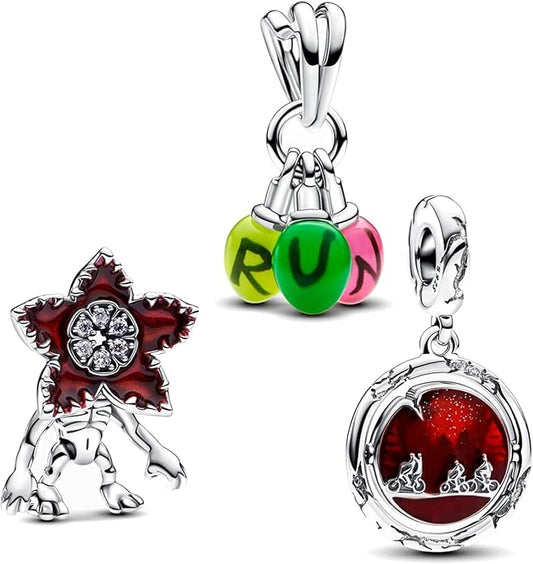 Gold Heart Family Charms Bead for Bracelets and Necklaces Jewelry Charm for Women Valentine Mother's Day