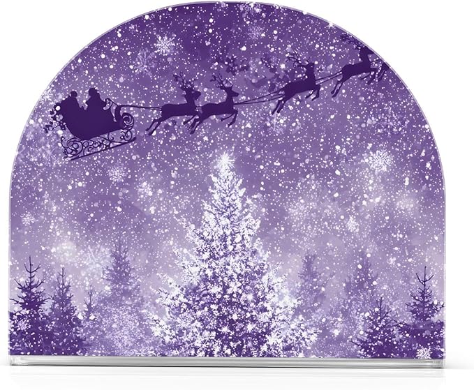 Christmas Napkin Holder for Paper Napkins Kitchen Tables Xmas Party Acrylic Vertical Purple Napkin Holders Freestanding Napkins Dispenser