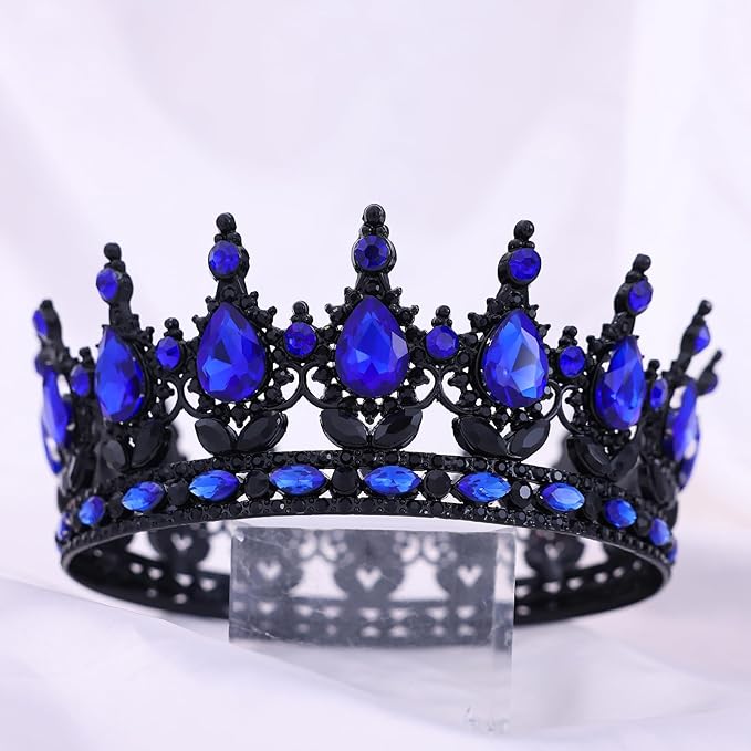 Queen Crown for Women Crystal Tiara for Girl Rhinestone Wedding Headband for Bride Hair Accessories for Costume Birthday Party Prom Gifts