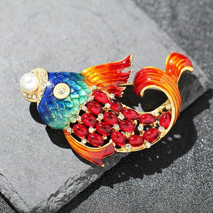 Animal Brooch for Women Girls Rhinestone Animal Brooch Lapel Pin Jewelry Gift for Mom Wife