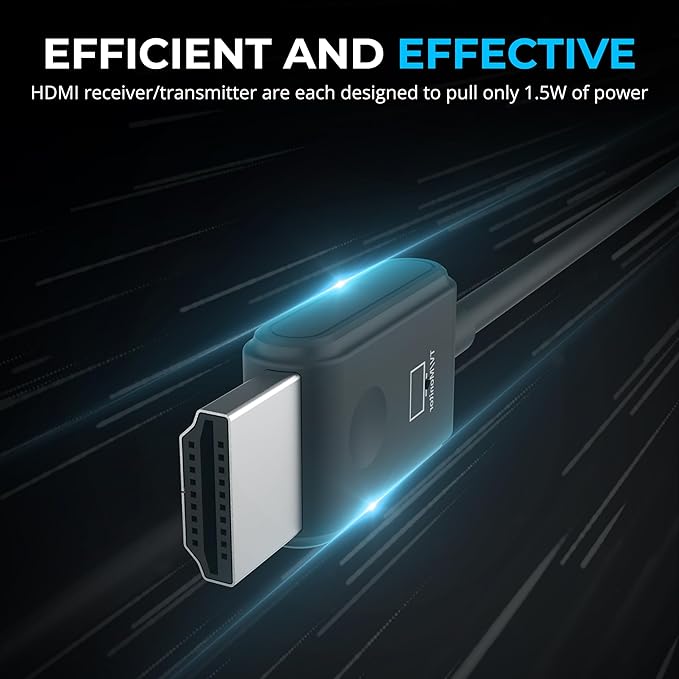 SABRENT Wireless HDMI Transmitter and Receiver 100FT/30M Seamless FHD Quality (1080p@60Hz) Plug and Play, Stream Video from PCs, Laptops to TVs, Projectors and More (DA-H1R1)